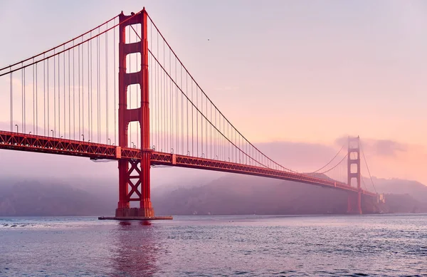 Vista Construcción Del Puente Golden Gate San Francisco California — Foto de Stock