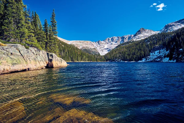 Vistas Panorámicas Del Lago Verna Con Rocas Montañas Parque Nacional — Foto de Stock