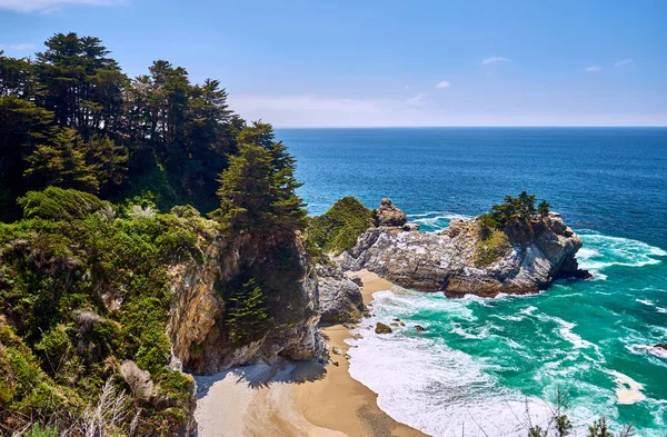 Piękny Widok Krajobraz Wybrzeża Pacyfiku Kalifornii Usa — Zdjęcie stockowe