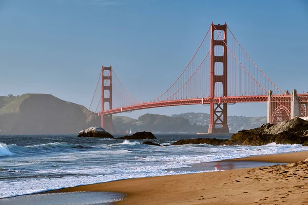 View Golden Gate Bridge Construction San Francisco California Usa Royalty Free Stock Images