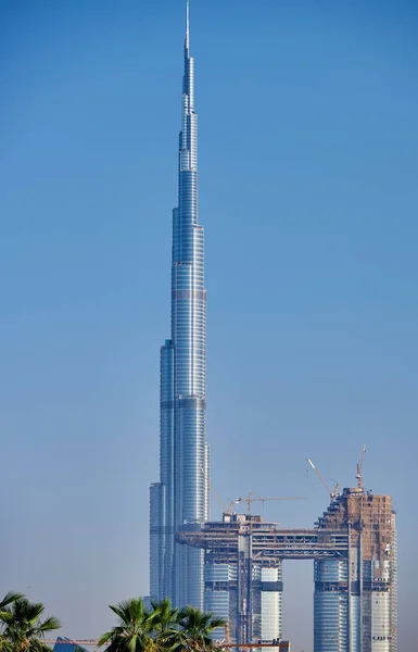 Skyline Dagtid Dubai Förenade Arabemiraten — Stockfoto