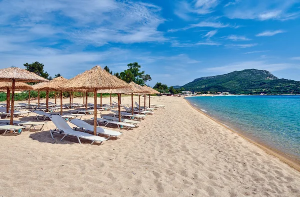 Прекрасний Пляж Тороні Ситонія Греція — стокове фото