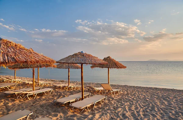 Gyönyörű Strand Toroni Sithonia Görögország — Stock Fotó