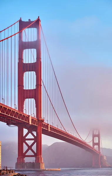 Golden Gate Bridge Pohled Fort Point Ranní San Francisco Kalifornie — Stock fotografie