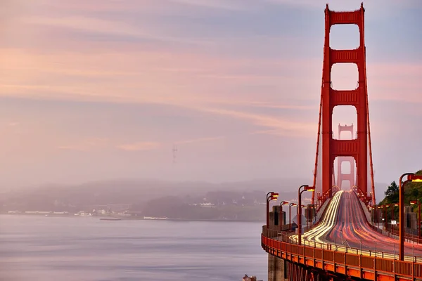 Vista Del Puente Golden Gate Amanecer San Francisco California — Foto de Stock
