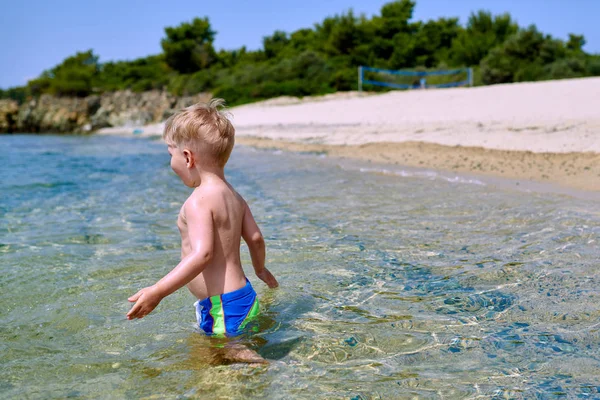 Niño Dos Años Playa — Foto de Stock