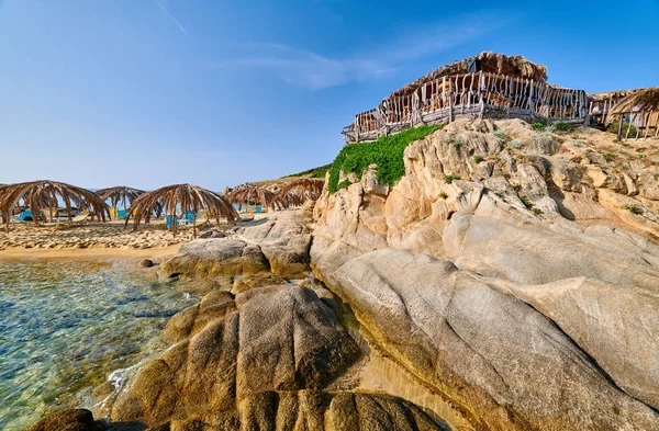 Beautiful Beach Rocky Coastline Landscape Sithonia Greece — Stock Photo, Image