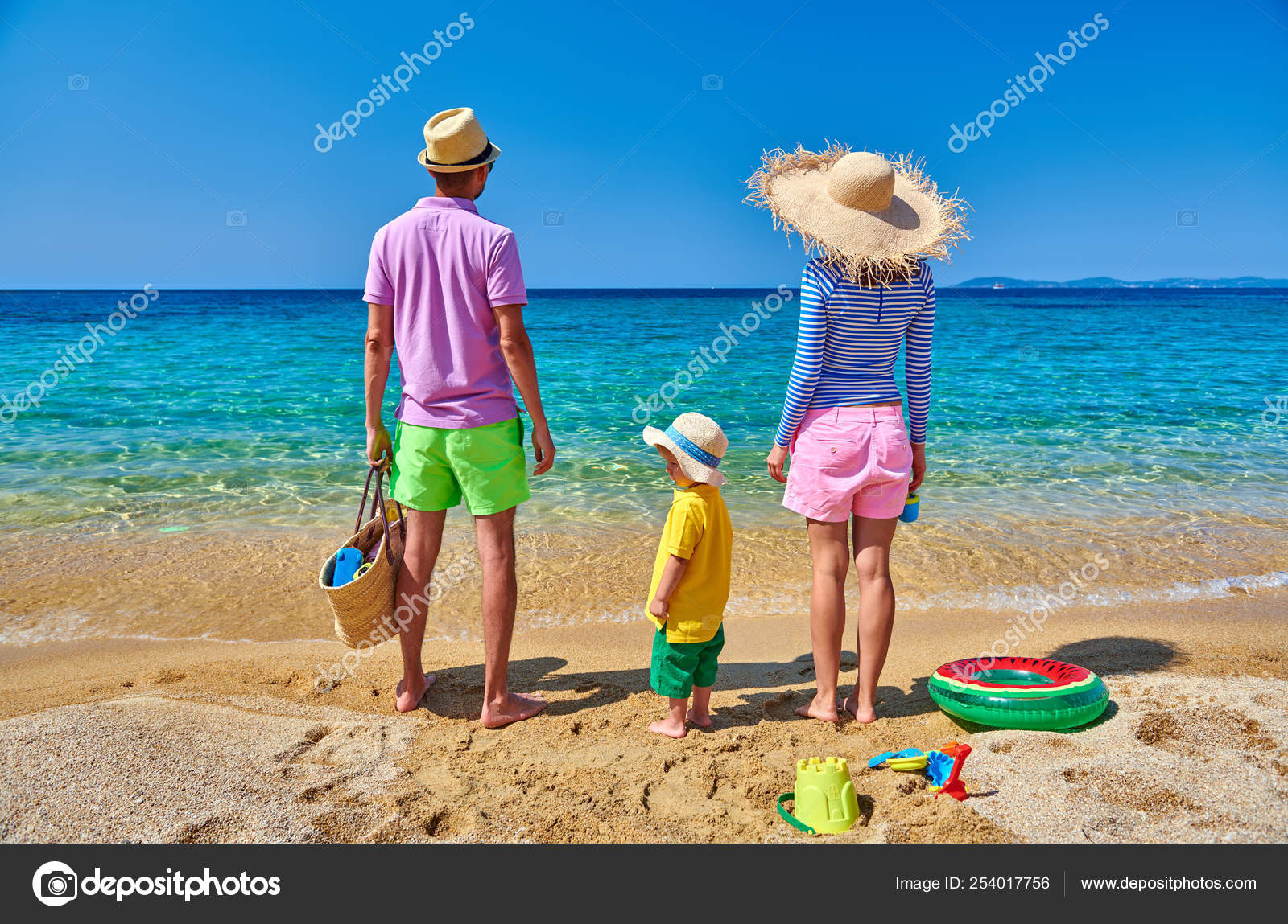 Stock Photo Family On Beach