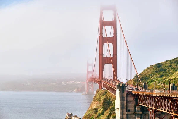 Golden Gate Bridge View Foggy Morning São Francisco Califórnia Eua — Fotografia de Stock