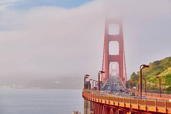 Вид Мост Голден Гейт Туманное Утро Сан Франциско Калифорния Сша — стоковое фото