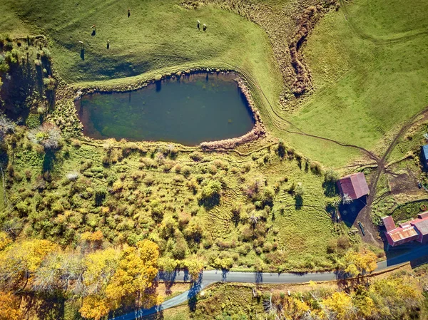 Farm at autumn in Woodstock, Vermont, USA — Stock Photo, Image