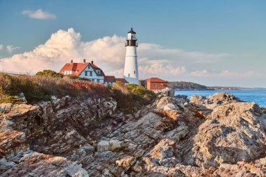 Portland Baş Feneri, Maine, ABD.