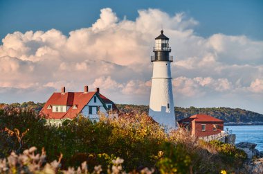 Portland Baş Feneri, Maine, ABD.