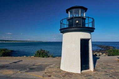 Istakoz Noktası Deniz Feneri. Ogunquit, Maine, Amerika Birleşik Devletleri.