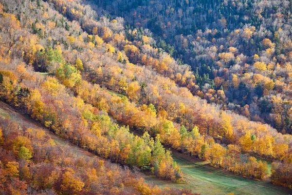 Vy från artist ' s bluff i höst, New Hampshire — Stockfoto