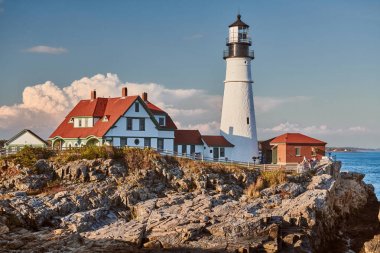 Portland Baş Feneri, Maine, ABD.
