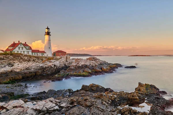 Portland Head Lighthouse, Maine, Estados Unidos. — Foto de Stock