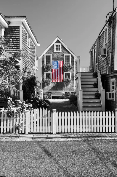 Bandera de Estados Unidos en Provincetown, Massachusetts —  Fotos de Stock