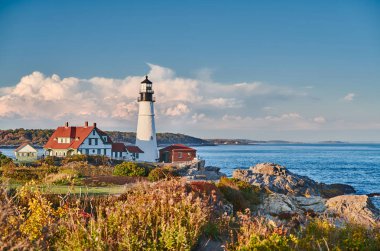 Portland Baş Feneri, Maine, ABD.