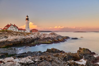Portland Baş Feneri, Maine, ABD.