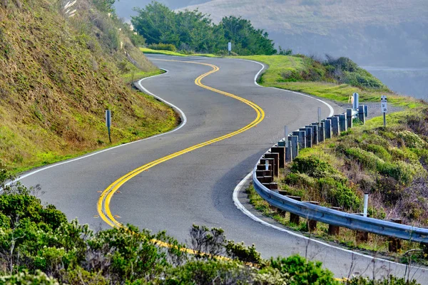 Highway 1 on the Pacific coast, California, USA. — Stock fotografie