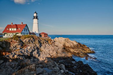 Portland Baş Feneri, Maine, ABD.