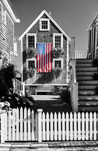Bandera de Estados Unidos en Provincetown, Massachusetts —  Fotos de Stock