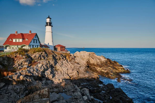 Portland Head Lighthouse, Maine, Estados Unidos. — Foto de Stock