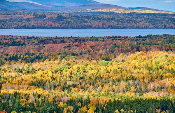 秋のムースルックメグティック湖、メイン州、アメリカ. — ストック写真