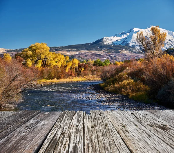 Monte Sopris paisagem outono no Colorado — Fotografia de Stock