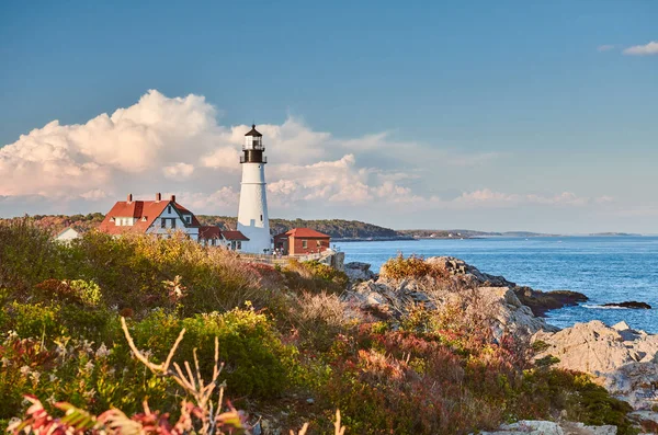 Portland Head Lighthouse, Maine, Estados Unidos. — Foto de Stock