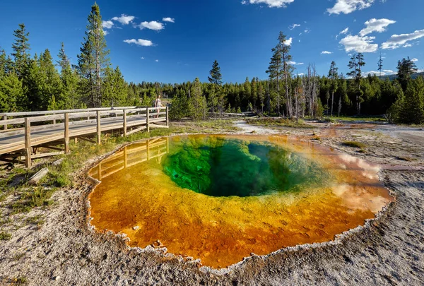 Hot thermal spring in Yellowstone