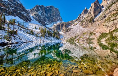 Zümrüt Gölü, Rocky Dağları, Colorado, Amerika Birleşik Devletleri. 