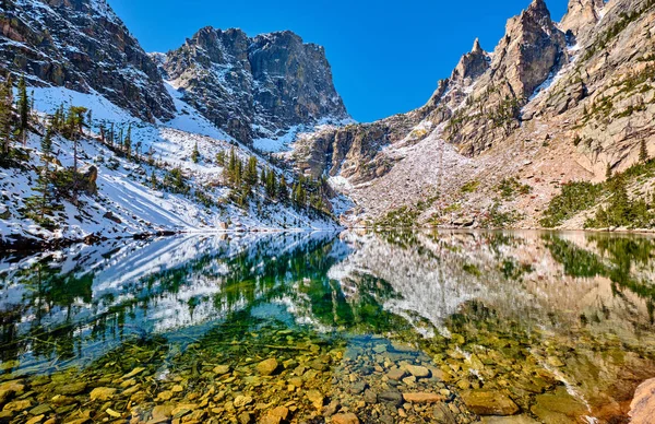 Emerald Lake, Rocky Mountains, Colorado, USA. — Stockfoto