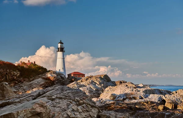 Farol de Portland Head, Maine, EUA. — Fotografia de Stock