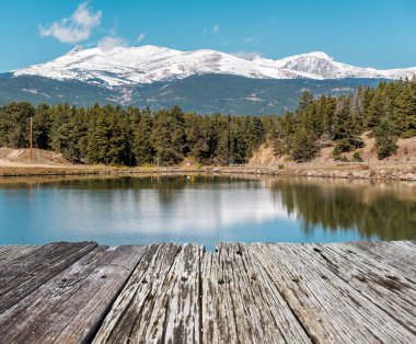 Rocky Dağları Gölü, Colorado, Amerika Birleşik Devletleri. 