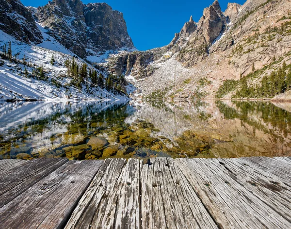 Smaragdgrüne See, felsige Berge, colorado, Vereinigte Staaten. — Stockfoto