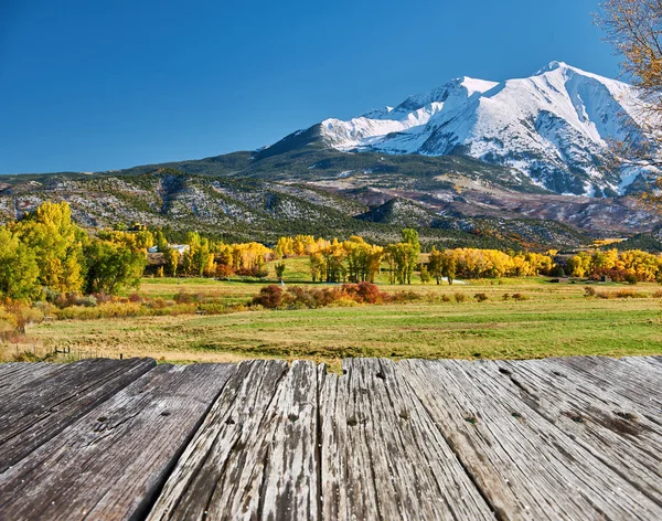 Monte Sopris paesaggio autunnale in Colorado — Foto Stock