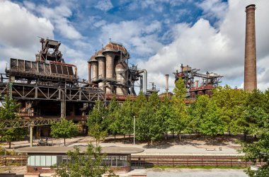 Duisburg, Almanya 'daki sanayi fabrikası. 