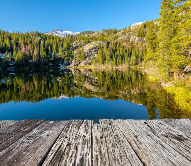 Ayı Gölü, Rocky Dağları, Colorado, Amerika Birleşik Devletleri. 
