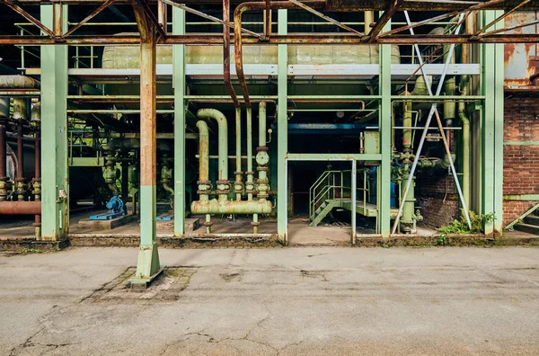 Průmyslová továrna v Duisburgu, Německo. — Stock fotografie