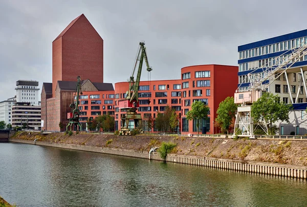 Embankment in Duisburg, Germany — 스톡 사진