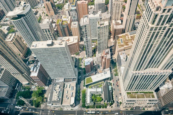 Chicago skyline vue aérienne — Photo