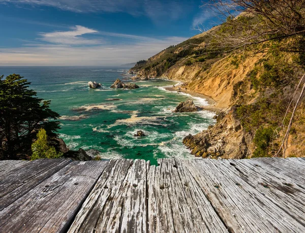 Paisaje de la costa del Pacífico, California — Foto de Stock