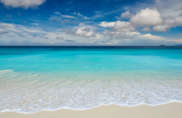 Schöner Petite Anse Strand Bei Mahe Seychellen — Stockfoto
