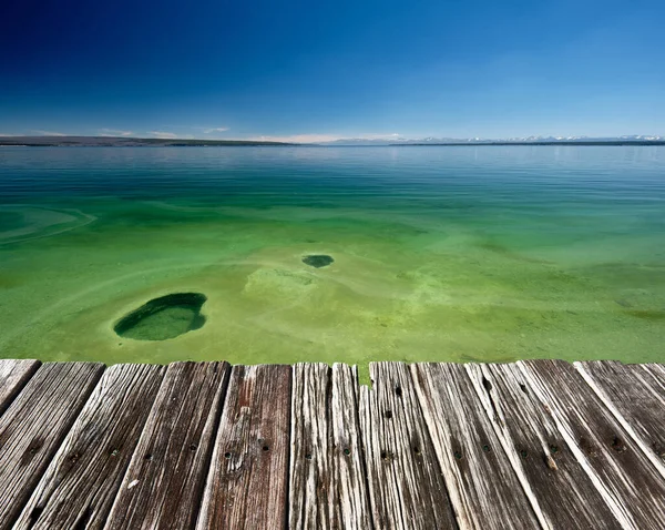 Hot Thermal Spring Yellowstone Lake West Thumb Geyser Basin Area — Stok Foto