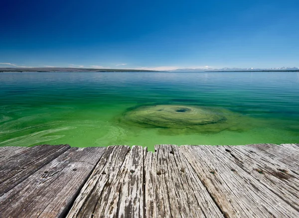 Hot Thermal Spring Yellowstone Lake West Thumb Geyser Basin Area — Stok Foto