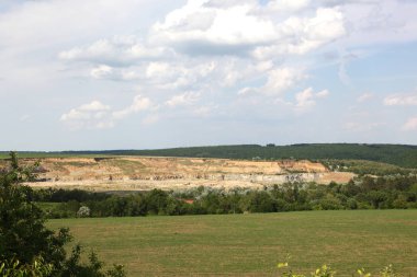 kum çukurları. Ukrayna Ternopil bölgesi
