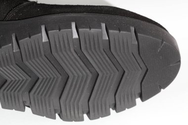 ön fotoğraf bir kadın çizme sole üzerinde. Güzel yeni sinker.