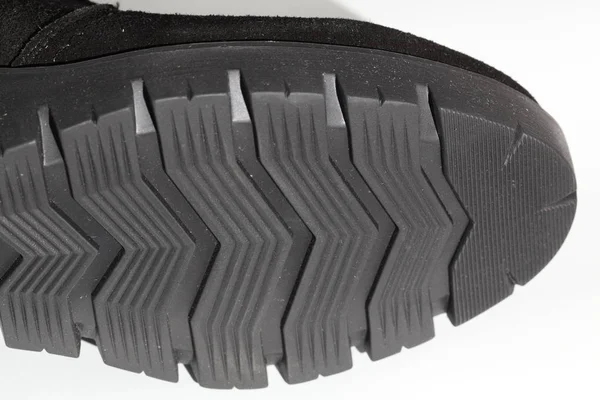 ön fotoğraf bir kadın çizme sole üzerinde. Güzel yeni sinker.